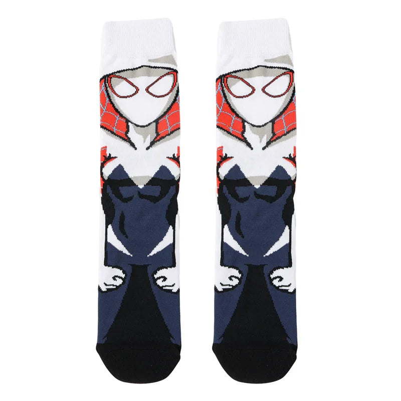 56 Style Comics Hero General Socks Cartoon Iron Man Spiderman Captain America Men Socks