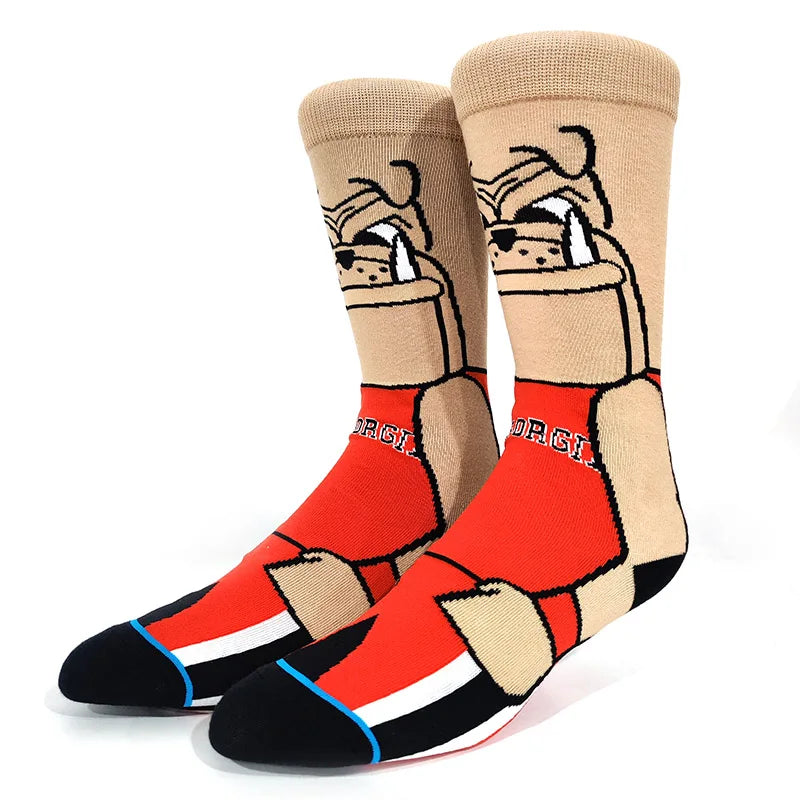 56 Style Comics Hero General Socks Cartoon Iron Man Spiderman Captain America Men Socks