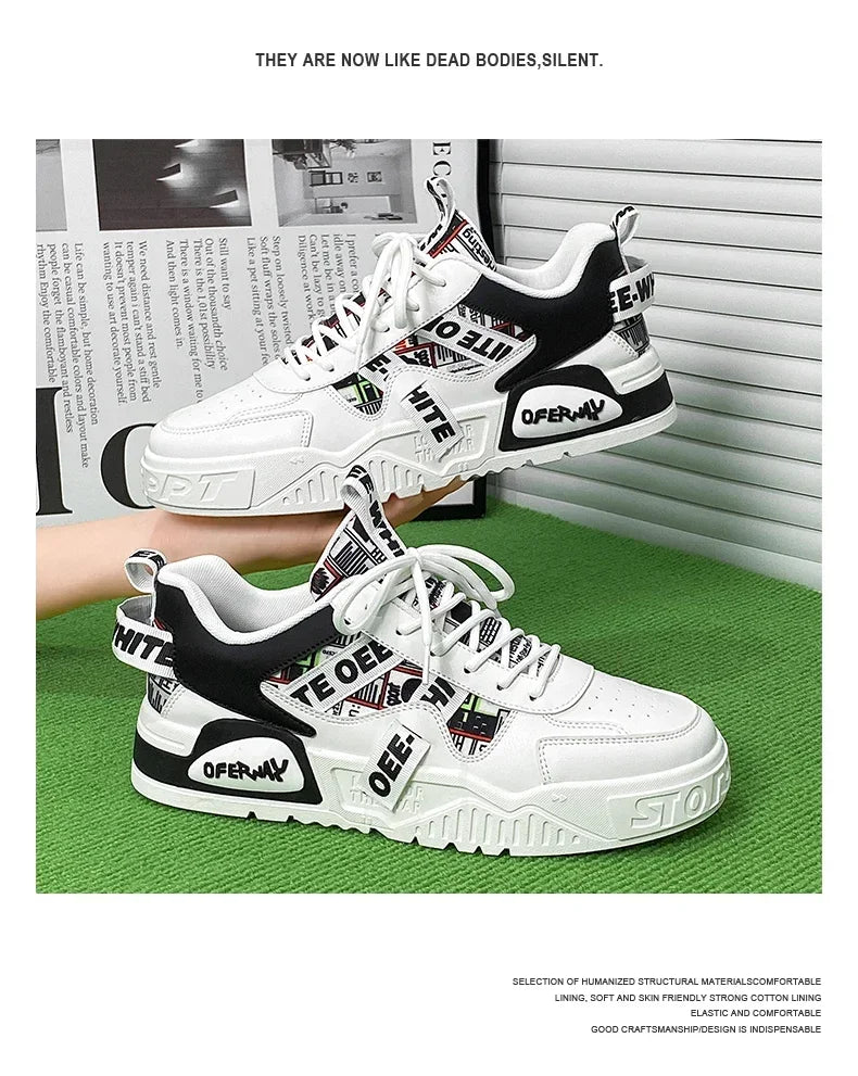 New Skateboard Mens Shoes Summer Sneakers Leather Casual Fashion Outdoor Running Sports Hiking Tennis Platform Designer Luxury