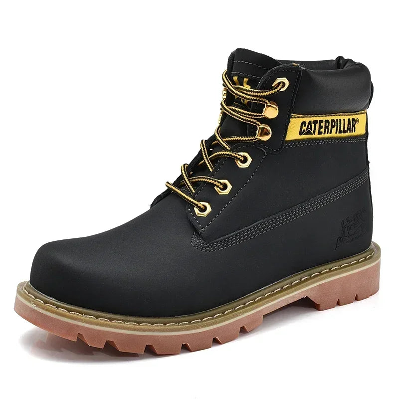 Mens Genuine Leather Winter Ankle Women Military Treking Snow Yellow Designer Tactical Boots Outdoor for Men Work Shoes Sneakers