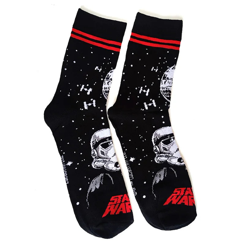 56 Style Comics Hero General Socks Cartoon Iron Man Spiderman Captain America Men Socks