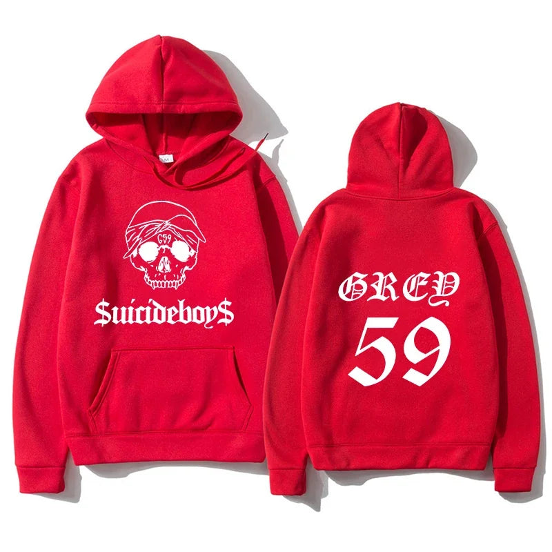 Men's Hoodies Suicideboys Printed T-Shirt G59 Tour Pullover American Women Hip Hop Top O-Neck Casual Spring Sports Hoodie