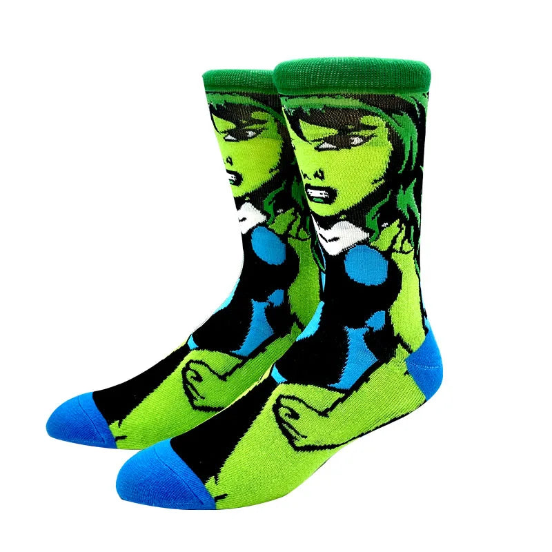 Fashion Anime Men Socks Stitch Long Socks Knee-High Couples Cosplay Sock Personality Hip Hop Harajuku Women Funny Sock Size37-45