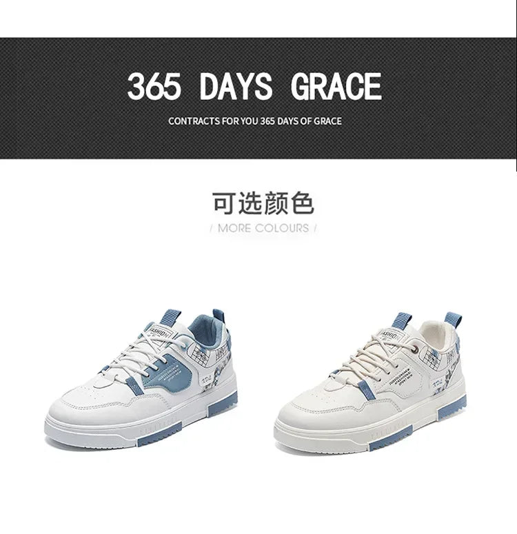 2024 Fashion Men Casual Platform Sneakes LaceUp Trainers Student Sneakes Mens Vulcanized Shoes Tennis Sneakers