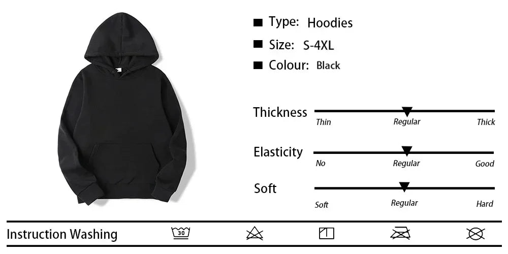 Korn Rock Band Hoodies Spring Autumn Pullover Men's Fashion Printed Hooded Sweatshirt Loose Casual Daily Streetwear Sweater Tops