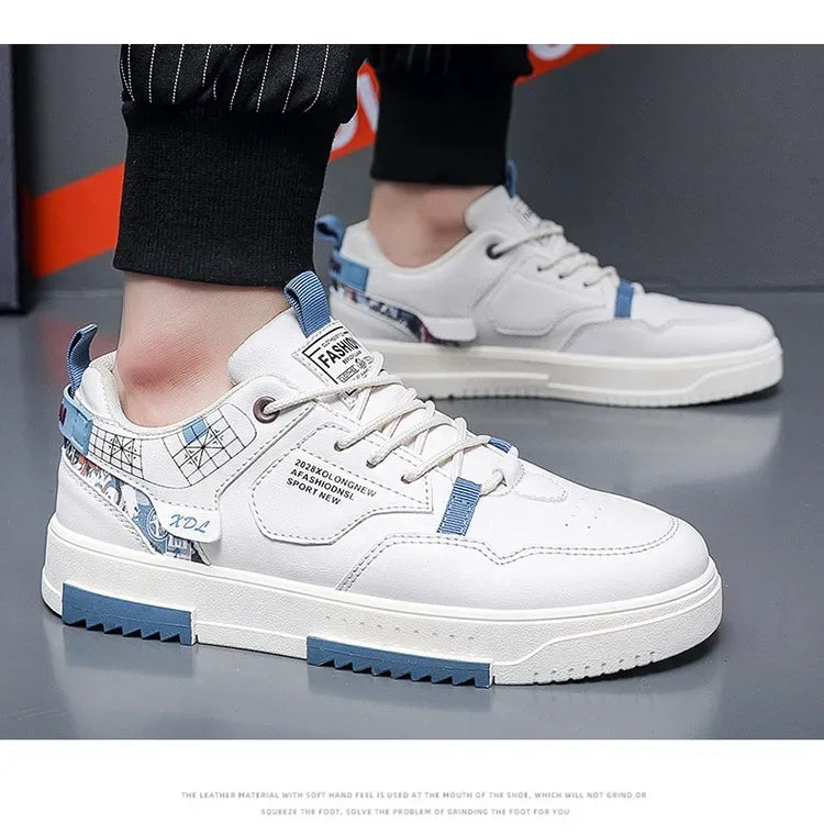 2024 Fashion Men Casual Platform Sneakes LaceUp Trainers Student Sneakes Mens Vulcanized Shoes Tennis Sneakers