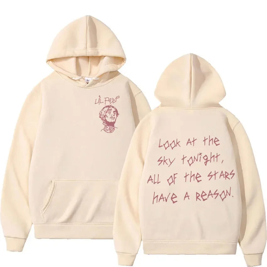 Rapper Lil Peep Tour Concert Hoodie Men's Hip Hop Fashion Pullover Sweatshirt Unisex Casual Long Sleeve Hooded Gothic Streetwear