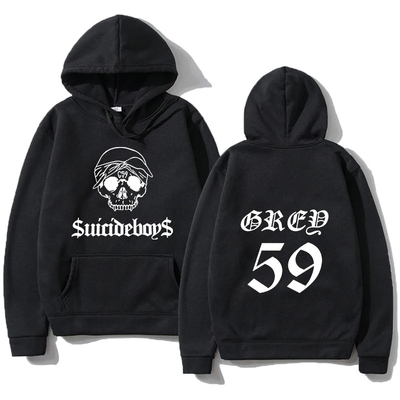 Men's Hoodies Suicideboys Printed T-Shirt G59 Tour Pullover American Women Hip Hop Top O-Neck Casual Spring Sports Hoodie