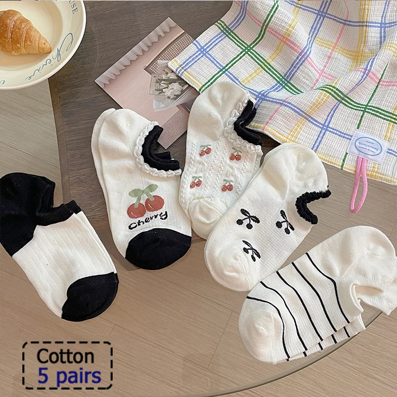 4/5/8/10/20 Pairs of MEN'S AND WOMEN'S Black Cotton Business Mid Length Soft and Warm Autumn/winter Solid Color Casual Socks