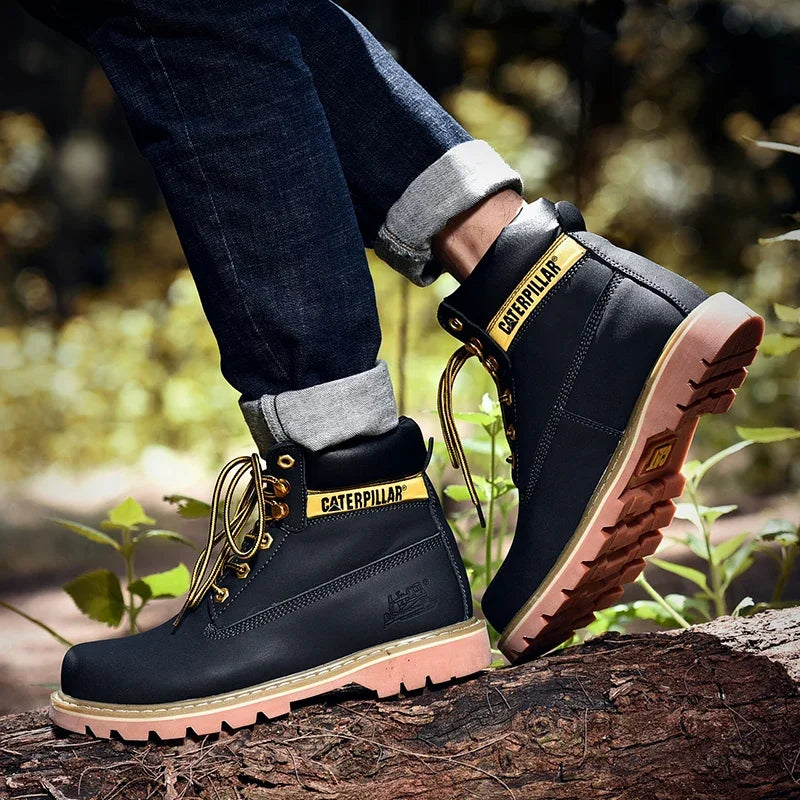 Mens Genuine Leather Winter Ankle Women Military Treking Snow Yellow Designer Tactical Boots Outdoor for Men Work Shoes Sneakers