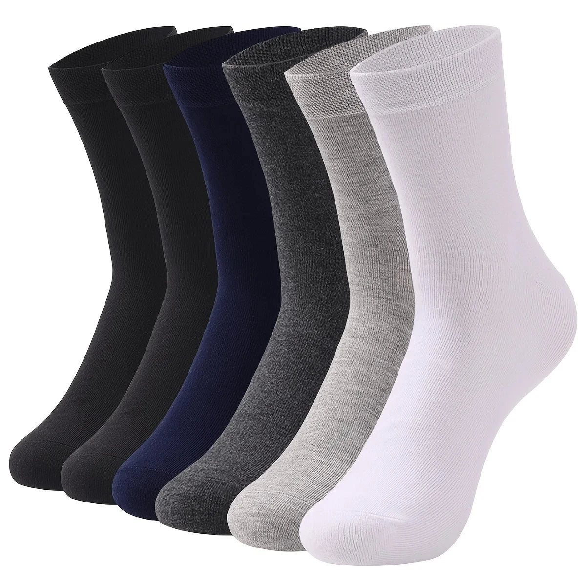 5Pairs Breathable Cotton Sports Stockings Men Bamboo Fiber Autumn and Winter Men Socks Sweat Absorption Deodorant Business Sox