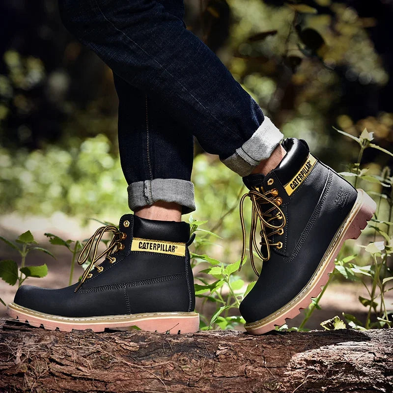 Mens Genuine Leather Winter Ankle Women Military Treking Snow Yellow Designer Tactical Boots Outdoor for Men Work Shoes Sneakers