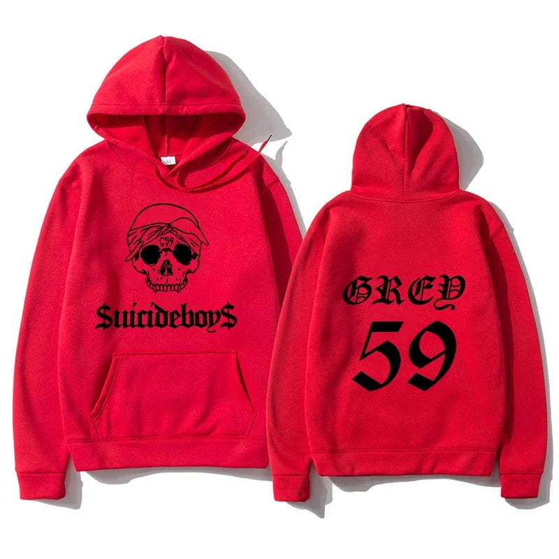 Men's Hoodies Suicideboys Printed T-Shirt G59 Tour Pullover American Women Hip Hop Top O-Neck Casual Spring Sports Hoodie