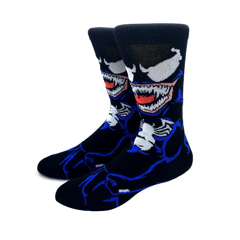 Fashion Anime Men Socks Stitch Long Socks Knee-High Couples Cosplay Sock Personality Hip Hop Harajuku Women Funny Sock Size37-45