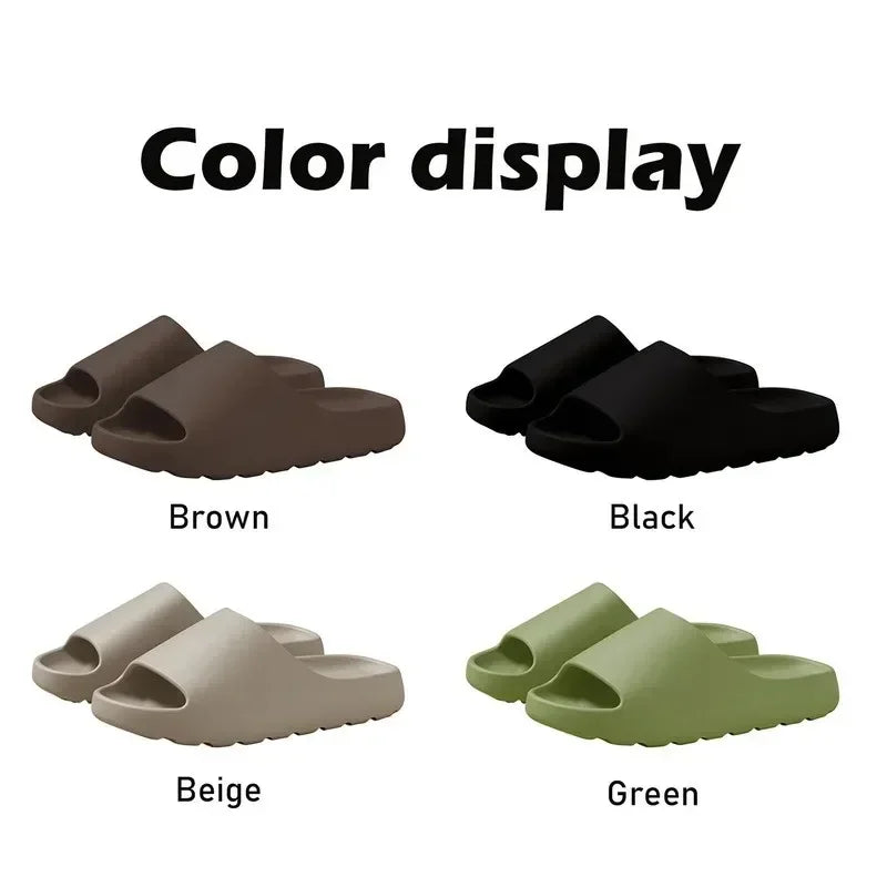 Unisex House Shoes Non-Slip thick Soft Platform Slide Sandals for Women Men Indoor Outdoor Shower Bathroom Slipper for Adult